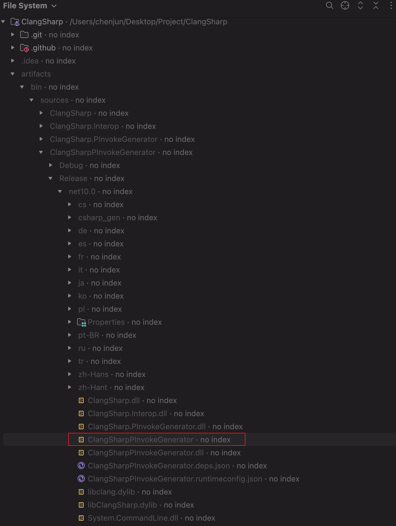 生成的ClangSharpPInvokeGenerator.png